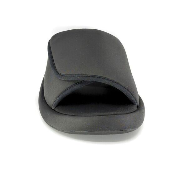 New Fitflop Womens Iqushion City Adjustable Water-Resistant Slides in Black 10 - Picture 2 of 6